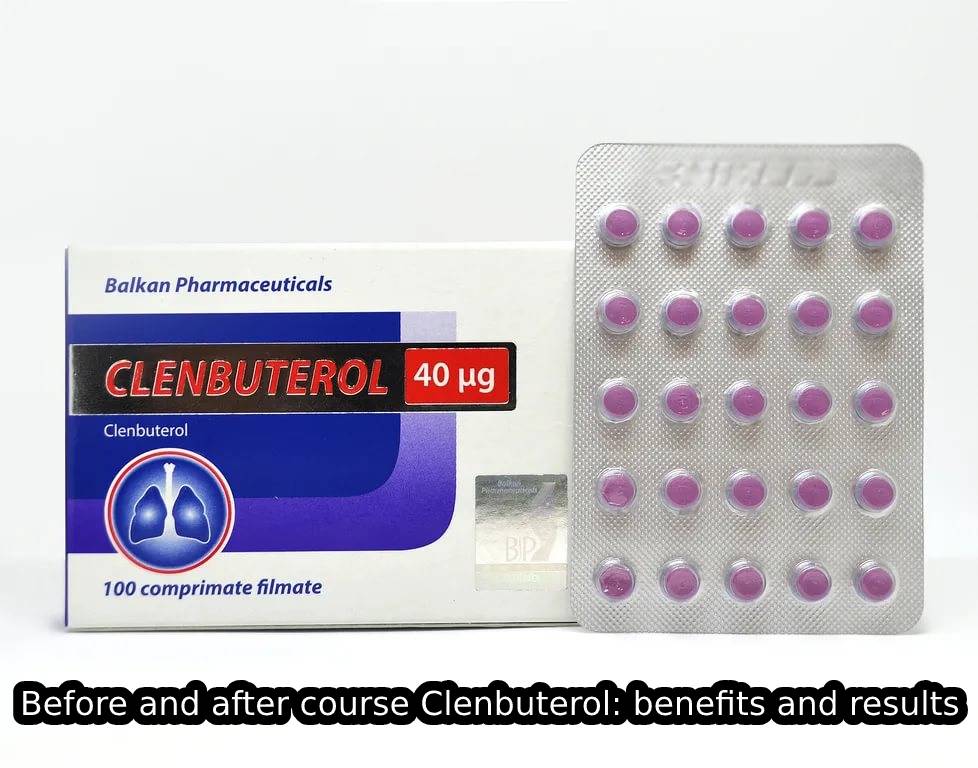 Before and after course Clenbuterol benefits and results
